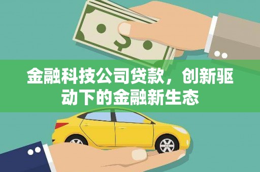 沧源金融科技公司贷款，创新驱动下的金融新生态