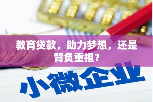 沧源教育贷款，助力梦想，还是背负重担？