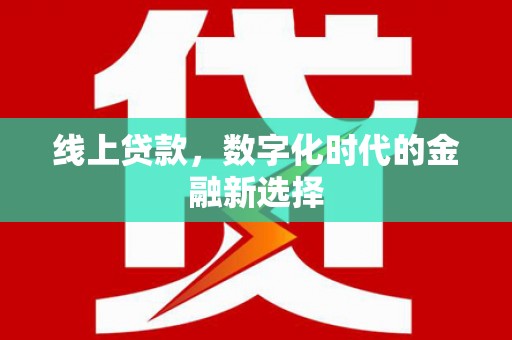 沧源线上贷款，数字化时代的金融新选择