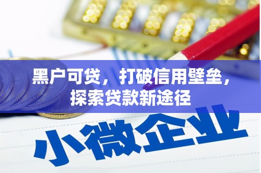 沧源黑户可贷，打破信用壁垒，探索贷款新途径