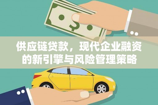 沧源供应链贷款，现代企业融资的新引擎与风险管理策略