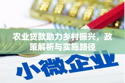 沧源农业贷款助力乡村振兴，政策解析与实施路径