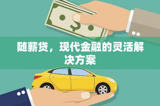 沧源随薪贷，现代金融的灵活解决方案