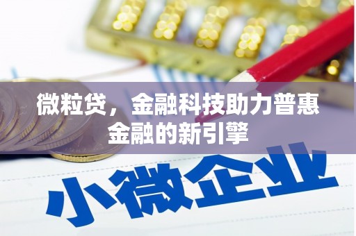 沧源微粒贷，金融科技助力普惠金融的新引擎