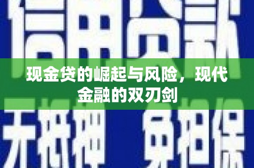 沧源现金贷的崛起与风险，现代金融的双刃剑