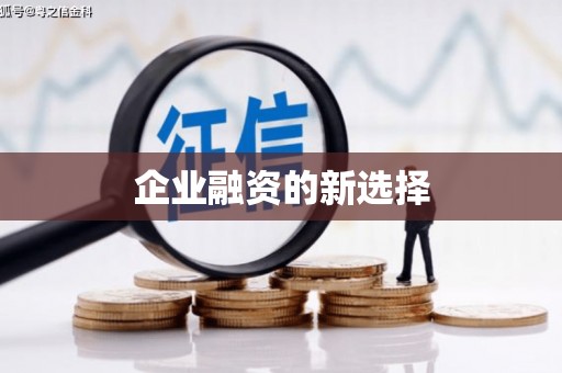 沧源企业融资的新选择