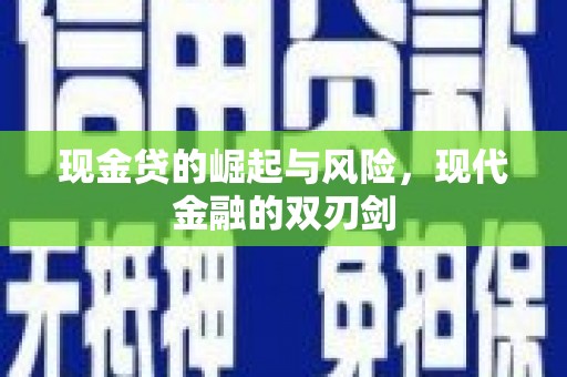 沧源现金贷的崛起与风险，现代金融的双刃剑