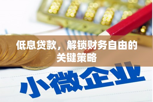 沧源低息贷款，解锁财务自由的关键策略