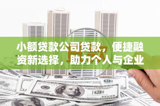 沧源小额贷款公司贷款，便捷融资新选择，助力个人与企业成长