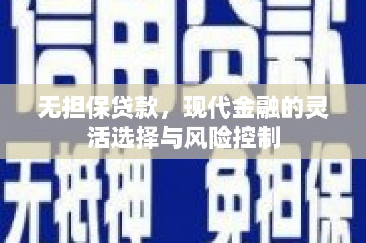沧源无担保贷款，现代金融的灵活选择与风险控制