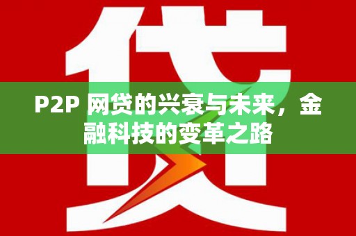 沧源P2P 网贷的兴衰与未来，金融科技的变革之路