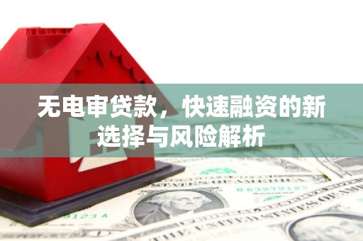 沧源无电审贷款，快速融资的新选择与风险解析