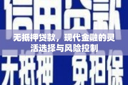 沧源无抵押贷款，现代金融的灵活选择与风险控制