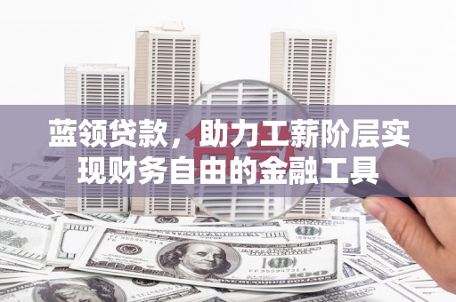 沧源蓝领贷款，助力工薪阶层实现财务自由的金融工具