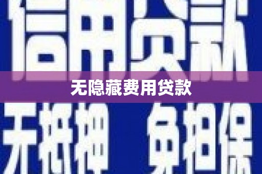 沧源无隐藏费用贷款