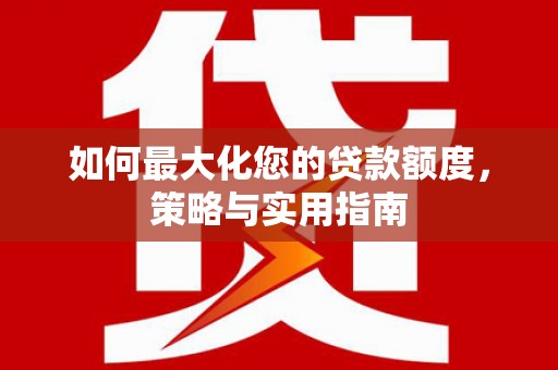 沧源如何最大化您的贷款额度，策略与实用指南