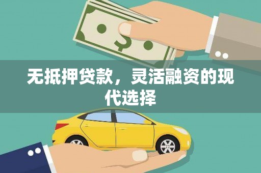 沧源无抵押贷款，灵活融资的现代选择
