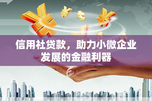 沧源信用社贷款，助力小微企业发展的金融利器