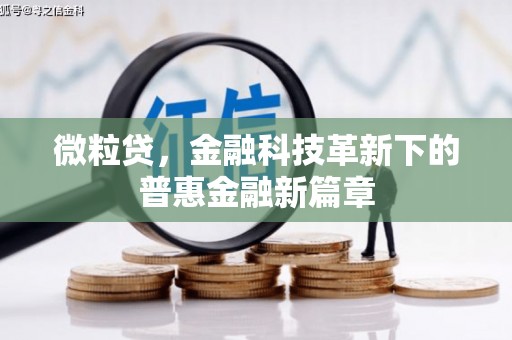 沧源微粒贷，金融科技革新下的普惠金融新篇章