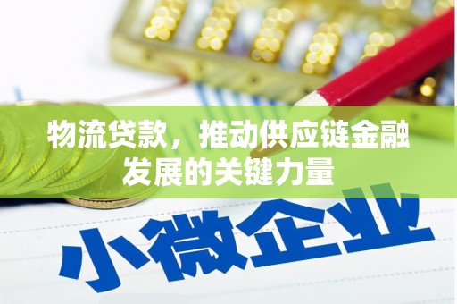 沧源物流贷款，推动供应链金融发展的关键力量