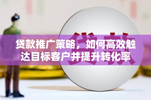 沧源贷款推广策略，如何高效触达目标客户并提升转化率
