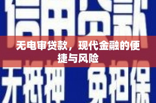 沧源无电审贷款，现代金融的便捷与风险