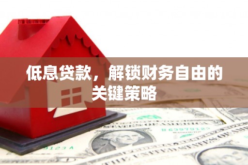 沧源低息贷款，解锁财务自由的关键策略