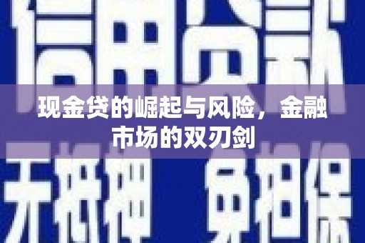 沧源现金贷的崛起与风险，金融市场的双刃剑