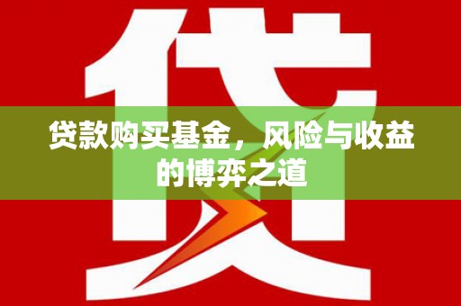 沧源贷款购买基金，风险与收益的博弈之道