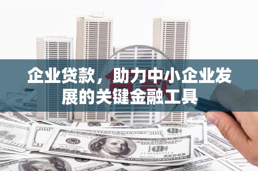沧源企业贷款，助力中小企业发展的关键金融工具