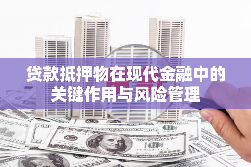 沧源贷款抵押物在现代金融中的关键作用与风险管理
