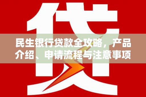 沧源民生银行贷款全攻略，产品介绍、申请流程与注意事项